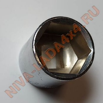 Головка торцевая 27мм Хром (гайка ступица 2121 до 2016 г.в.)