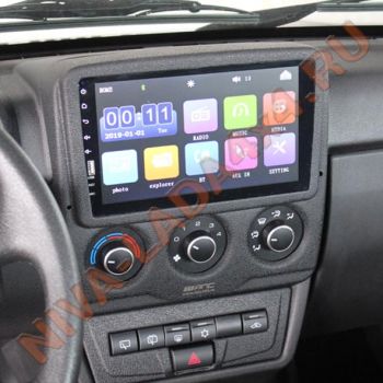 Панель накладка на консоль НИВА Legend АПС 0121-9 под головное устройство 9 дюймов и блок управления