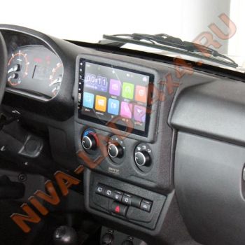 Панель накладка на консоль НИВА Legend АПС 0121-9 под головное устройство 9 дюймов и блок управления