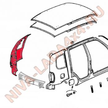 Жесть, крыло заднее левое Нива Шевроле 2123-8404011-55