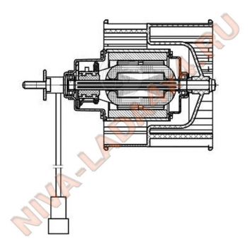 Мотор отопителя НИВА Legend 21214 Luzar LFh 0128 с 2019 г.в.