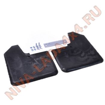 Брызговики передние НИВА 2121-8404310; 2121-8404311 с креплением, ПТП, фартук переднего колеса, пара. ТермоЭластоПласт