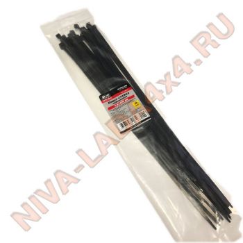 Хомут стяжка нейлоновая 4,8х400мм черный 25 шт. AVS NT4840-25B