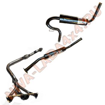 Глушитель для автомобиля НИВА4х4 2121-21214 выхлопная система в сборе STINGER Sport