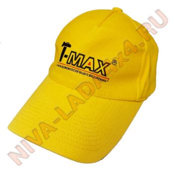 Бейсболка T-Max желтая