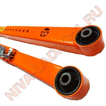 Штанги реактивные НИВА 2121; 21213; 21214; 2123 УСИЛЕННЫЕ/РЕГУЛИРУЕМЫЕ, продольные нижние (2шт) ZST ПТР Ultra PRO toyota