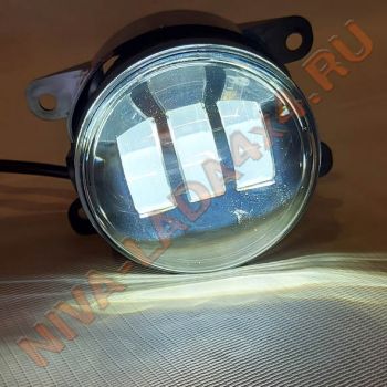 Фара противотуманная НИВА светодиодная в бампер LADA4x4 Urban 30w Zilla Арт. 2190-YW свет белый / свет желтый ПТФ