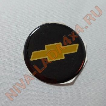 Эмблема знак заводской на рулевое колесо НИВА-Шевроле с 2009 г.в. Круг