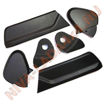 Облицовка сиденья переднего НИВА Legend 21217-6810048; 21217-6810049; 21217-6810050; 21217-6810051; 21217-6810068; 21217-6810069; К-т - 6 деталей