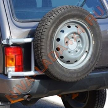 Кронштейн запасного колеса НИВА Urban 21214; 2131 ТС-3308 калитка черная, под пластиковый бампер