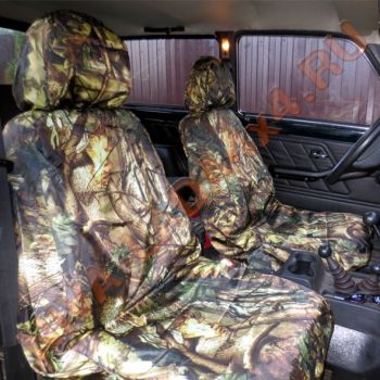 Чехлы грязезащитные водонепроницаемые НИВА и НИВА Шевроле на передние сиденья. Осенний лес