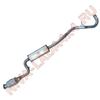 Резонатор НИВА 2123-1200018-05 система GM-Автоваз ЕВРО-5 с нейтрализатором Tenneco Тольятти