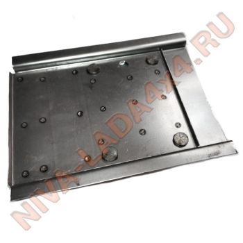 Жесть, соединитель порогов площадка крепления продольной тяги с кронштейном НИВА Шевроле 2123-5101381; 2101-2919088 ремонтная вставка