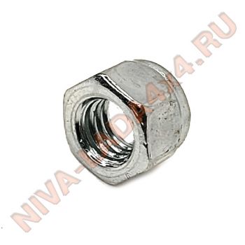 Гайка М5х0,8 с нейлоновым кольцом, хром