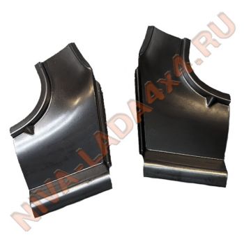 Жесть, ремонтная вставка рамки ветрового стекла НИВА 2121; 21213; 21214; 2131; нижняя часть (комплект 2шт.) арт. 7503