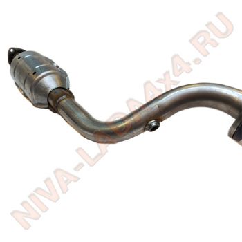 Резонатор НИВА Шевроле 2123-1200018-40 СВД ЕВРО-4 (с нейтрализатором) нержавеющая сталь RAL037