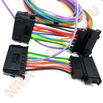 Жгут проводов для подключения ТСУ в НИВА TRAVEL через штатные разъемы. Фаркоп