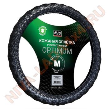 Оплётка руля НИВА 21214 URBAN; 2123 Niva-Chevrolet AVS SL-600M-B (Размер M) эко-кожа, черная