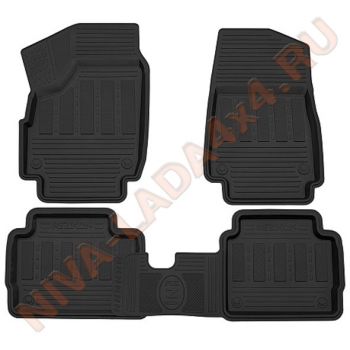 Коврики салона НИВА LEGEND (5 деталей) резиновые REZKON COMFORT