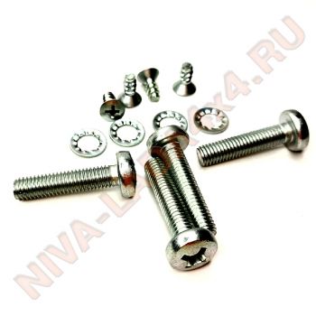 Набор для крепления фиксаторов и скоб спинки заднего сидения НИВА 2121; 21213; 21214 до 2010 года выпуска