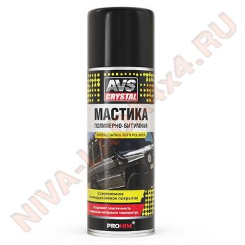 Антикор мастика полимерно-битумная AVS AVK-743 аэрозоль, 520мл.