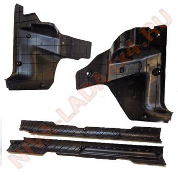 Облицовка салона передняя и облицовка порогов НИВА Legend 21214 комплект - 4 детали.