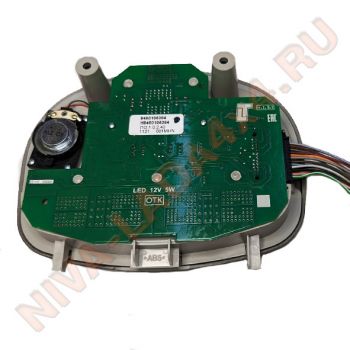 Плафон освещения салона в жесткий потолок НИВА Legend с ГЛОНАСС LED корпус черный с фишкой разъемом 8450105364