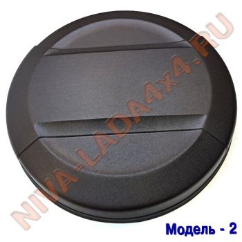 Чехол запасного колеса ПЛАСТИК без надписей (колпак) черный МОДЕЛЬ №2