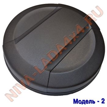 Чехол запасного колеса ПЛАСТИК без надписей (колпак) черный МОДЕЛЬ №2