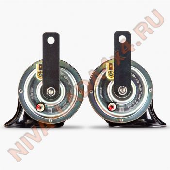 Сигналы звуковые двухтональные рупорные ВАЗ d=90мм HÖFER HF651702 аналог 22.3721 / 221.3721