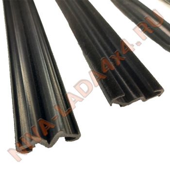 Уплотнитель стекла опускного НИВА 2121 (к-т) (бархотки) (8 деталей) №95 RTI Fenix бюджетный вариант