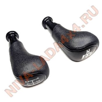 Рукоятка рычага управления КПП и Рукоятка рычага КР НИВА Шевроле М-0312 с чехлами, эко-кожа черный