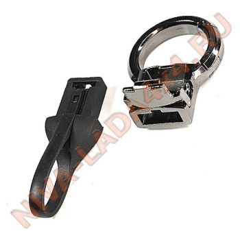 Брелок разъемный черный Хром LADA