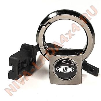 Брелок разъемный черный Хром LADA