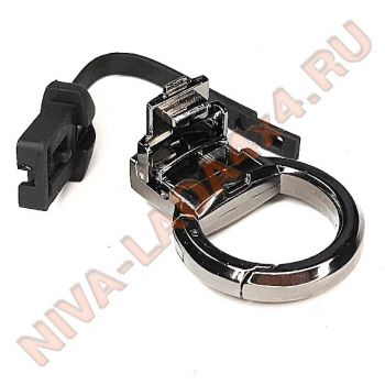 Брелок разъемный черный Хром LADA