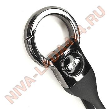 Брелок разъемный черный Хром LADA