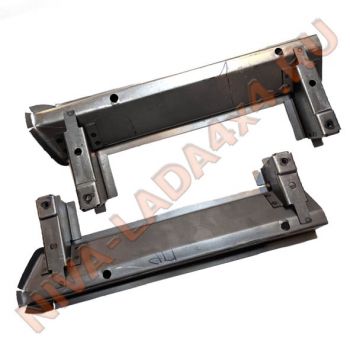 Жесть, кронштейны передних сидений НИВА 2121; 21213; 21214, ремонтные вставки опора задняя, 2 детали