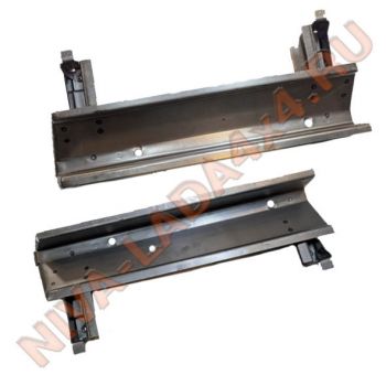 Жесть, кронштейны передних сидений НИВА 2121; 21213; 21214, ремонтные вставки опора задняя, 2 детали