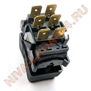 Переключатель габаритов головного света наружного освещения НИВА 2121; 2105-3709600 П147.0429 6 контактов
