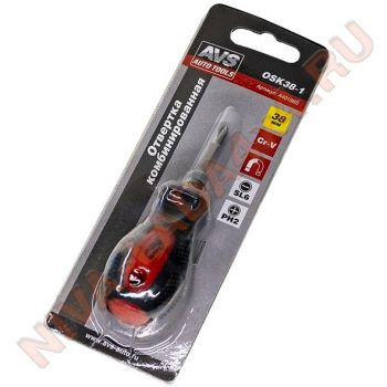 Отвертка комбинированная 38 мм AVS OSK38-1 намагничен наконечник
