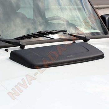 Воздухозаборник НИВА на капот АвтоПолимерСервис черный 0702-20