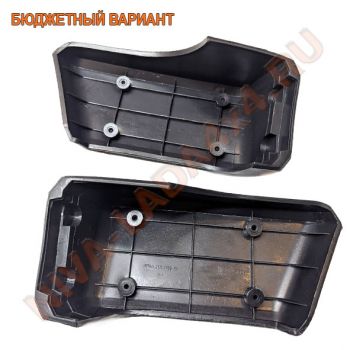 Накладка бампера переднего НИВА 21213-2803152; 21213-2803153 боковая с кронштейнами, бюджетный вариант. Комплект-4 детали