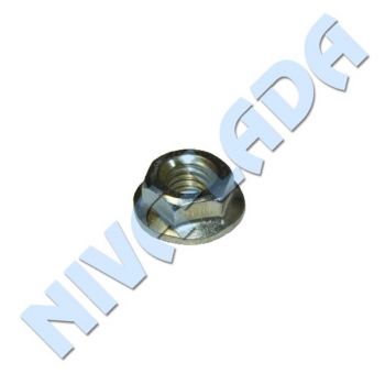 Гайка М8 с зубчатым буртиком