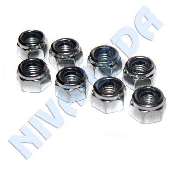 Гайки М8х1,25 с нейлоновым кольцом для крепления валов карданных СиМ (комплект 8шт.)