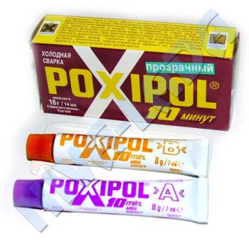 Холодная сварка ПОКСИПОЛ 14мл. Poxipol (прозрачный)