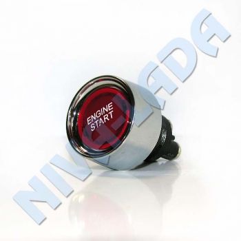 Выключатель кнопка стартовая ENGINE START 50A, красная