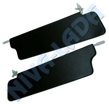 Козырьки солнцезащитные НИВА 21213-8204010 с зеркалом, 21213-8204011 черные