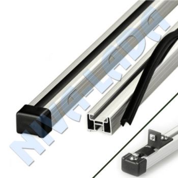 Багажник поперечные дуги на рейлинги 2085-СП-11 НИВА АвтоПолимерСервис (анод серый) с креплением