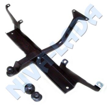 Тягово-сцепное устройство, ТСУ, фаркоп НИВА-Шевроле 2123 F-Design с универсальным съемным шаром и защитой бампера C0702 + электрика