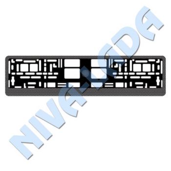 Рамка номерного знака, AVS RN-04 карбон темный